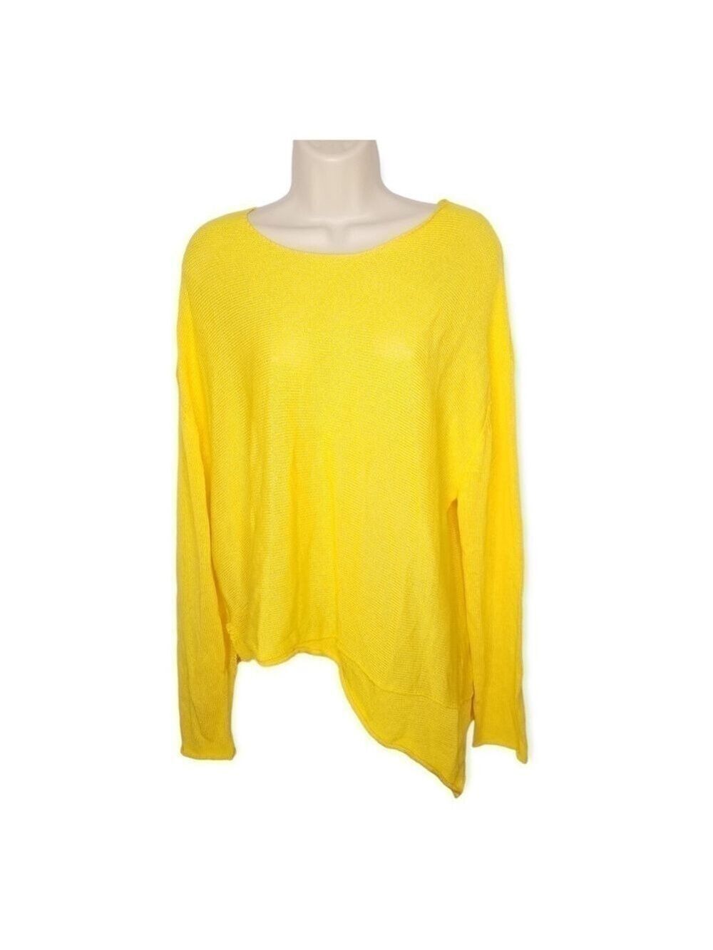 Misslook Yellow Long Sleeve Yellow Knit Sweater Women's Size L